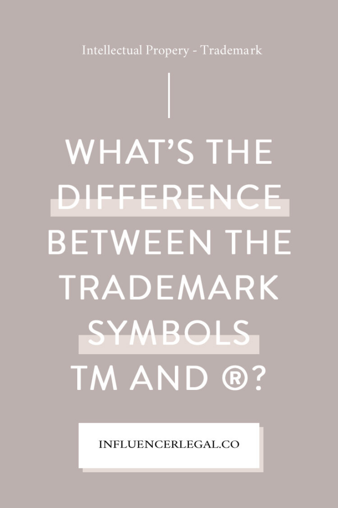 Difference Between the ® Symbol and the ™ Symbol?